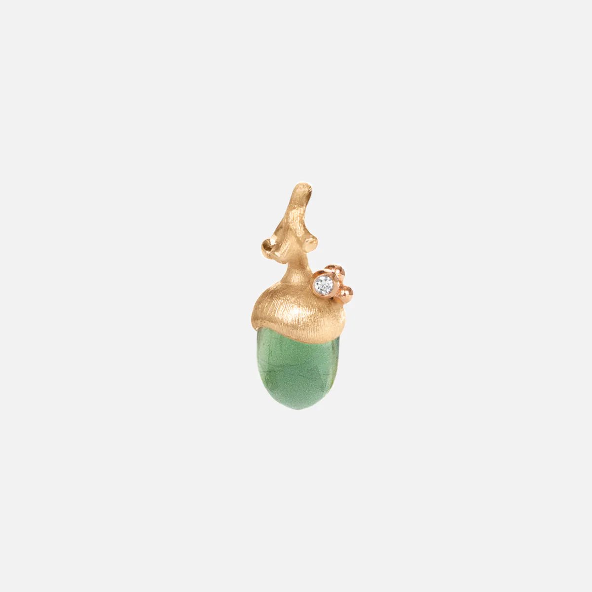 Ole Lynggaard Acorn Pendant with Serpentine - Aurum Jewels