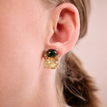 Ole Lynggaard Boho Earrings with Tourmaline & Rutile Quartz - Aurum Jewels