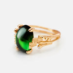 Ole Lynggaard Boho Ring with Green Tourmaline - Aurum Jewels