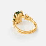 Ole Lynggaard Boho Ring with Green Tourmaline - Aurum Jewels