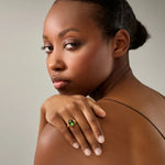 Ole Lynggaard Boho Ring with Green Tourmaline - Aurum Jewels