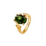 Ole Lynggaard Boho Ring with Green Tourmaline - Aurum Jewels
