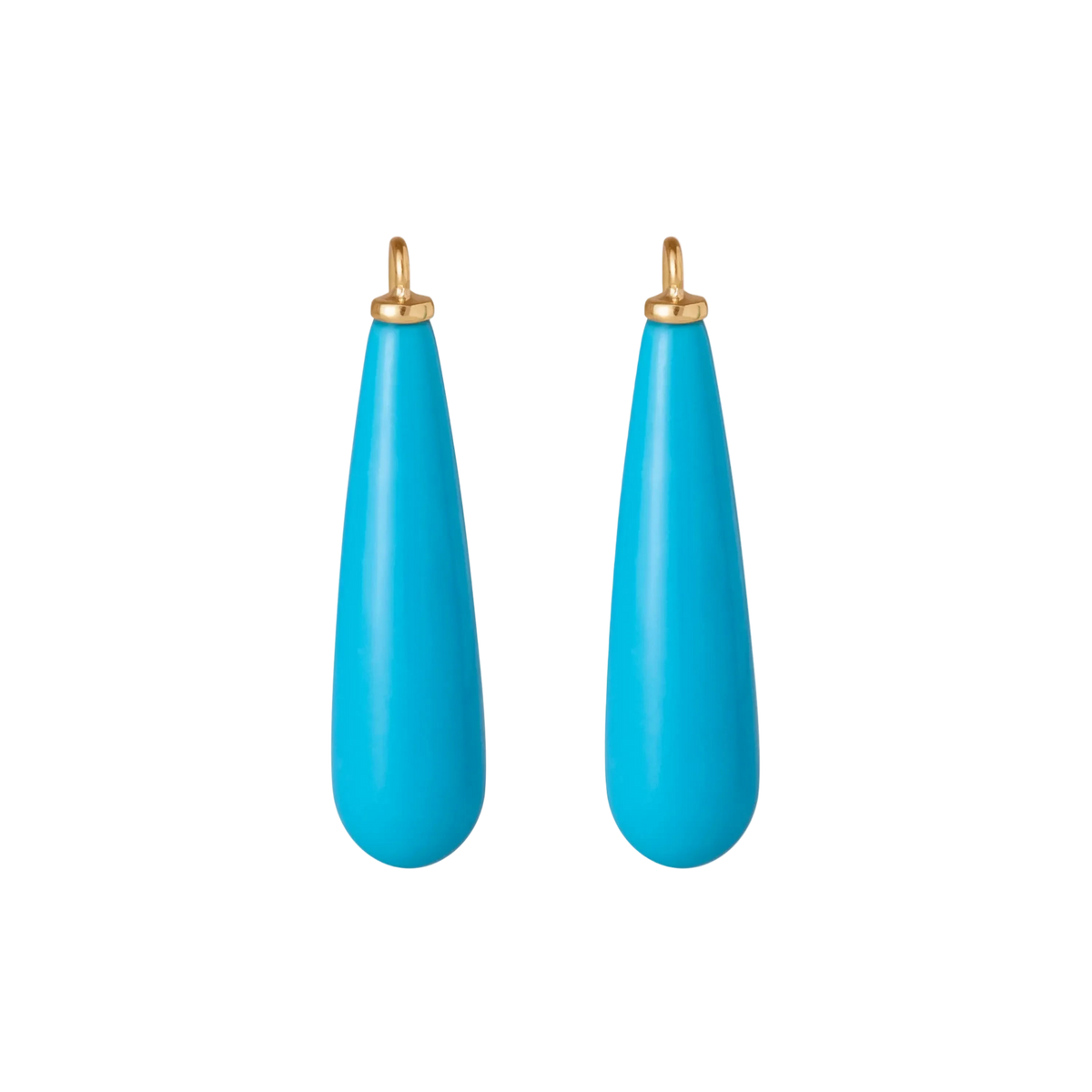 Ole Lynggaard Gold & Turquoise Drop Earring Pendants - Aurum Jewels