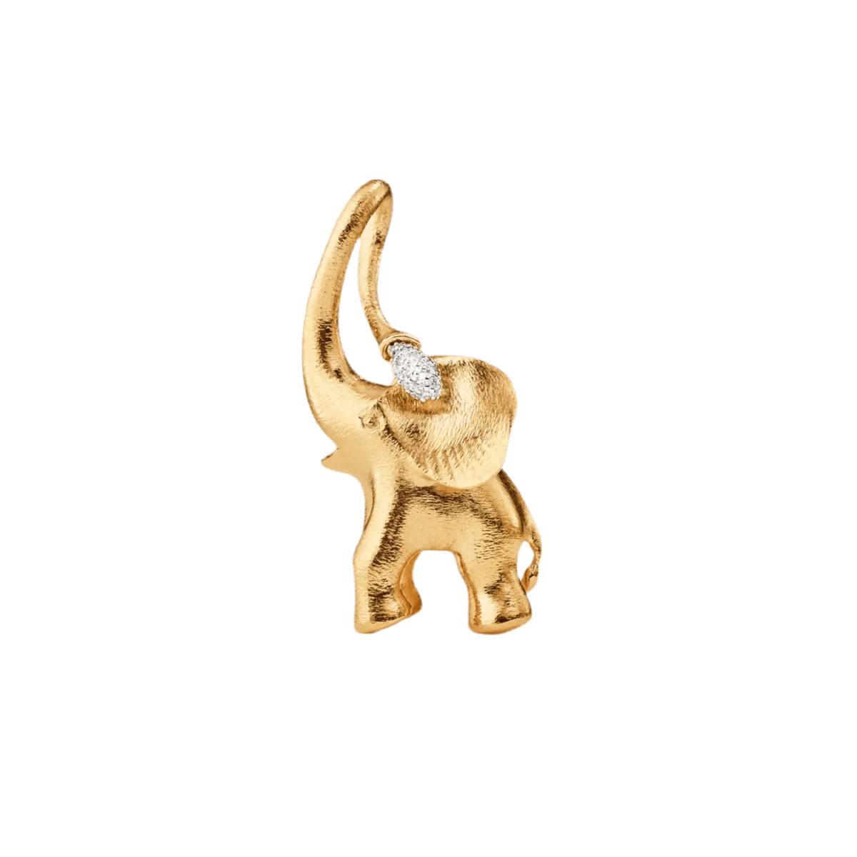 Ole Lynggaard Large Elephant Pendant with Diamonds - Aurum Jewels