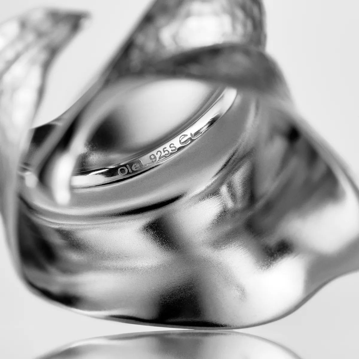 Ole Lynggaard Large Silver Leaves Ring - Aurum Jewels