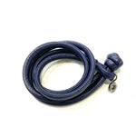 Ole Lynggaard Leather Bracelet in Purple Blue - Aurum Jewels
