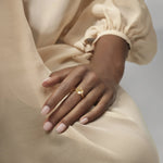 Ole Lynggaard Lotus 2 Rutile Quartz Ring - Aurum Jewels