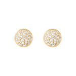 Ole Lynggaard Lotus Earrings with Pave Diamonds - Aurum Jewels