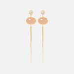 Ole Lynggaard Lotus Earrings with Pave Diamonds - Aurum Jewels
