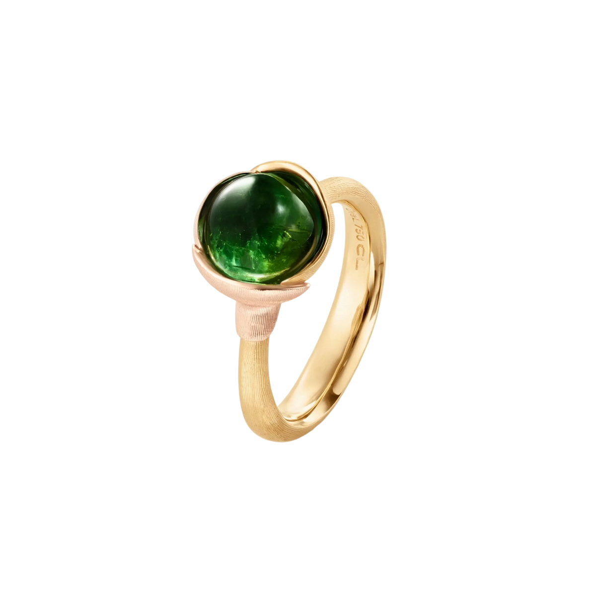 Ole Lynggaard Lotus Green Tourmaline Ring - Aurum Jewels