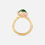 Ole Lynggaard Lotus Green Tourmaline Ring - Aurum Jewels