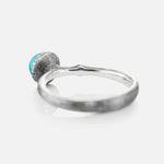 Ole Lynggaard Lotus Ring in Silver & Turquoise - Aurum Jewels