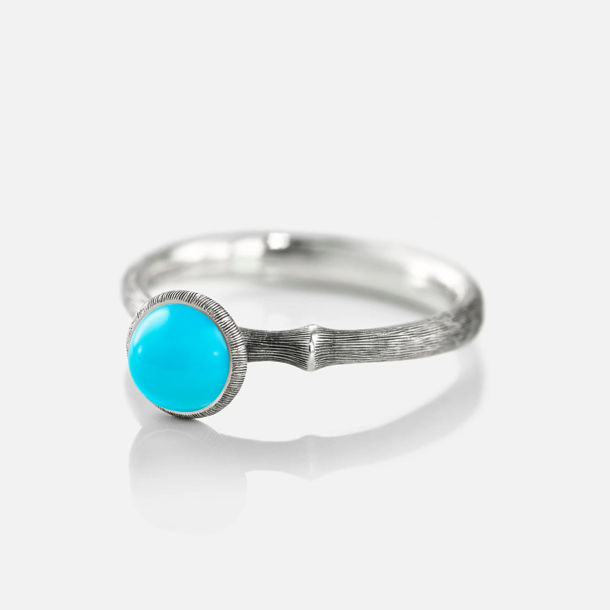 Ole Lynggaard Lotus Ring in Silver & Turquoise - Aurum Jewels