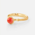 Ole Lynggaard Lotus Tiny Red Coral - Aurum Jewels