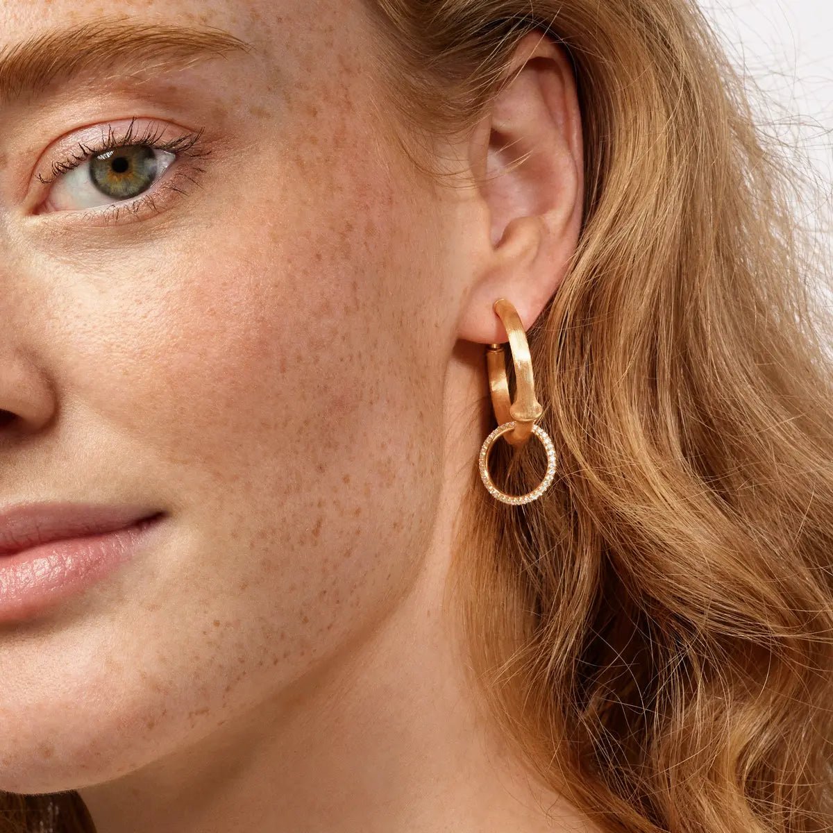 Ole Lynggaard Nature Creole Large Hoop Earrings - Aurum Jewels