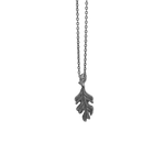 Ole Lynggaard Oak Leaf Pendant Medium Silver Oxidised - Aurum Jewels