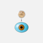 Ole Lynggaard Silver Lotus Evil Eye Ear Pendants - Aurum Jewels