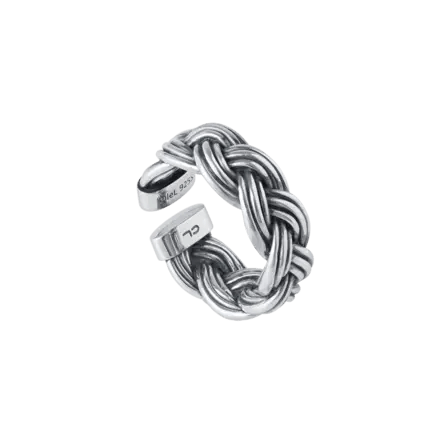 Ole Lynggaard Silver Michel Braided Ring - Aurum Jewels