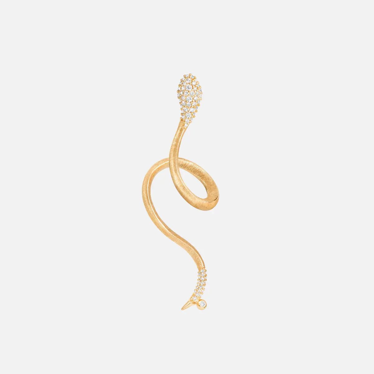 Ole Lynggaard Snakes Earring with Pave Diamonds - Aurum Jewels
