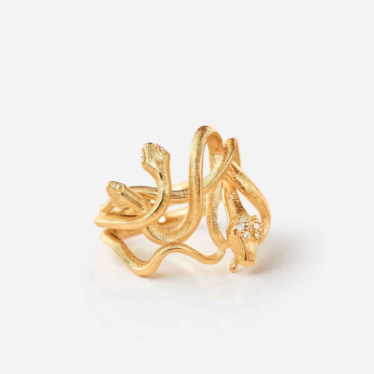Ole Lynggaard Snakes Medusa Ring - Aurum Jewels