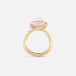 Ole Lynggaard White Moonstone Lotus Ring - Aurum Jewels