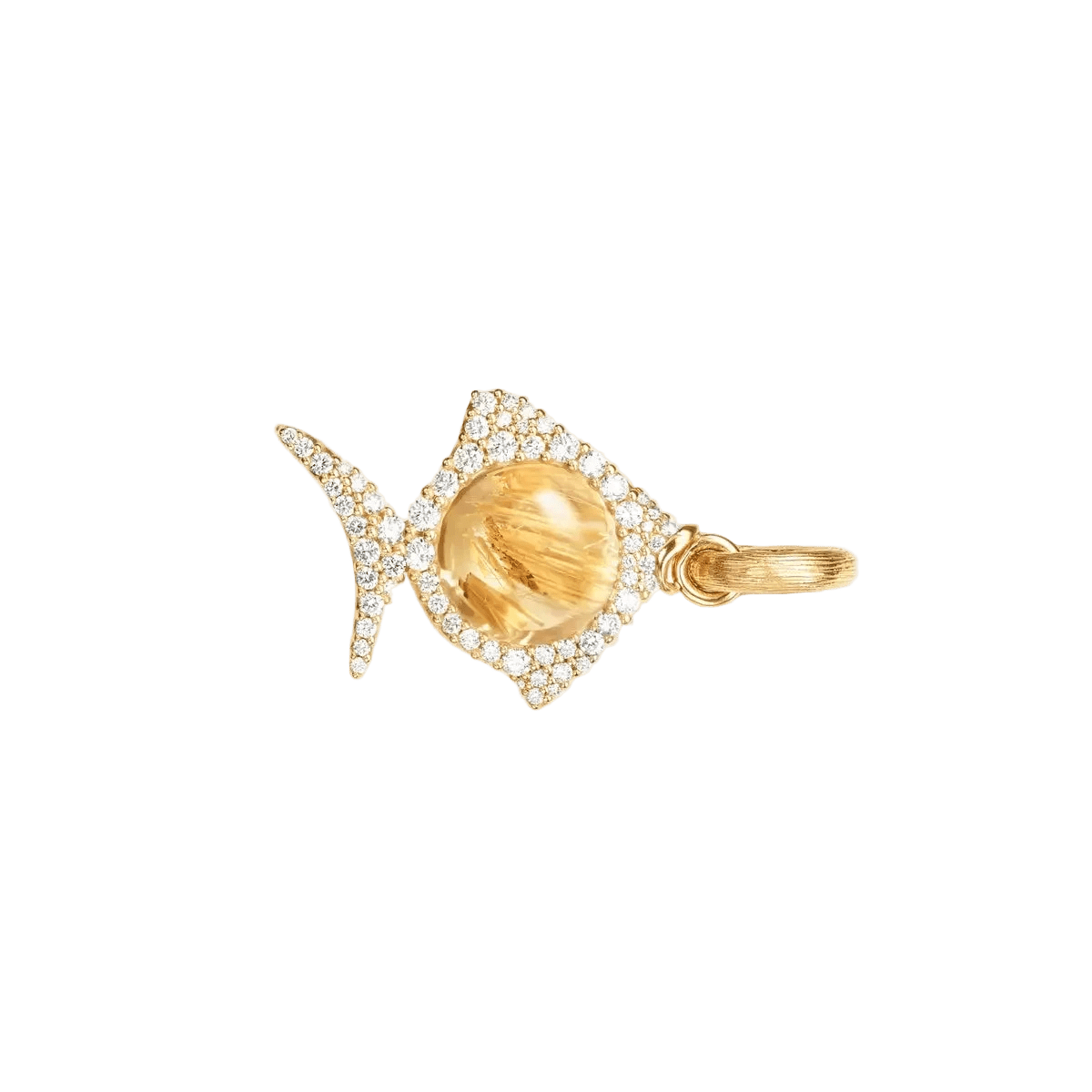 Ole Lynggaard Young Fish Pave Charm - Aurum Jewels