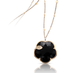 Pasquale Bruni Ton Joli Necklace in 18k Rose Gold with Onyx, White & Champagne Diamonds - Aurum Jewels