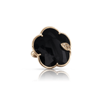 Pasquale Bruni Ton Joli Ring in 18k Rose Gold with Onyx, White & Champagne Diamonds - Aurum Jewels