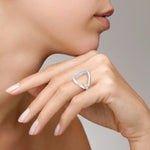 Pomellato Fantina White Gold Ring with Diamonds - Aurum Jewels