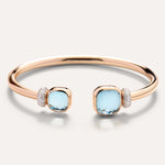 Pomellato Nudo Bangle with Blue Topaz - Aurum Jewels