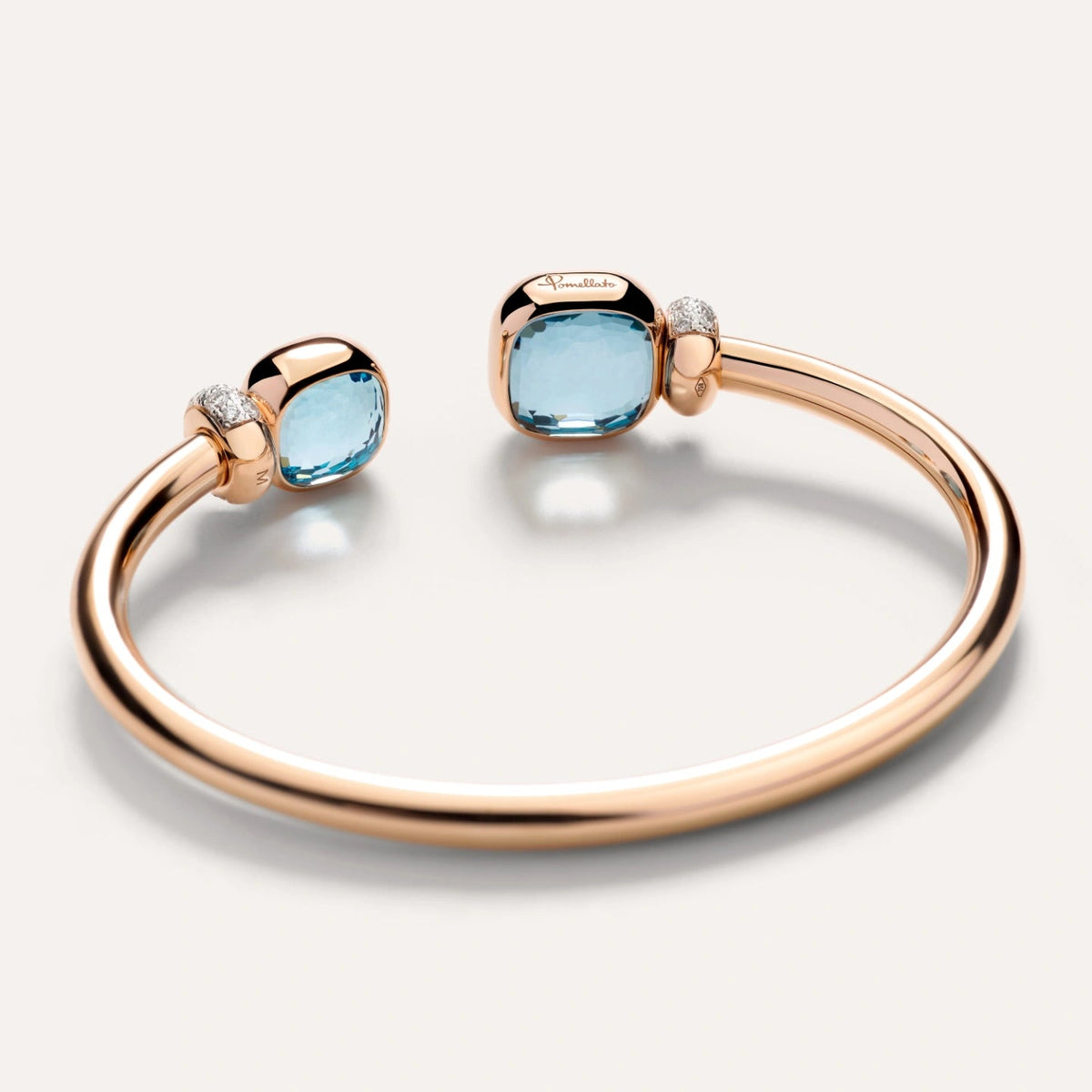 Pomellato Nudo Bangle with Blue Topaz - Aurum Jewels