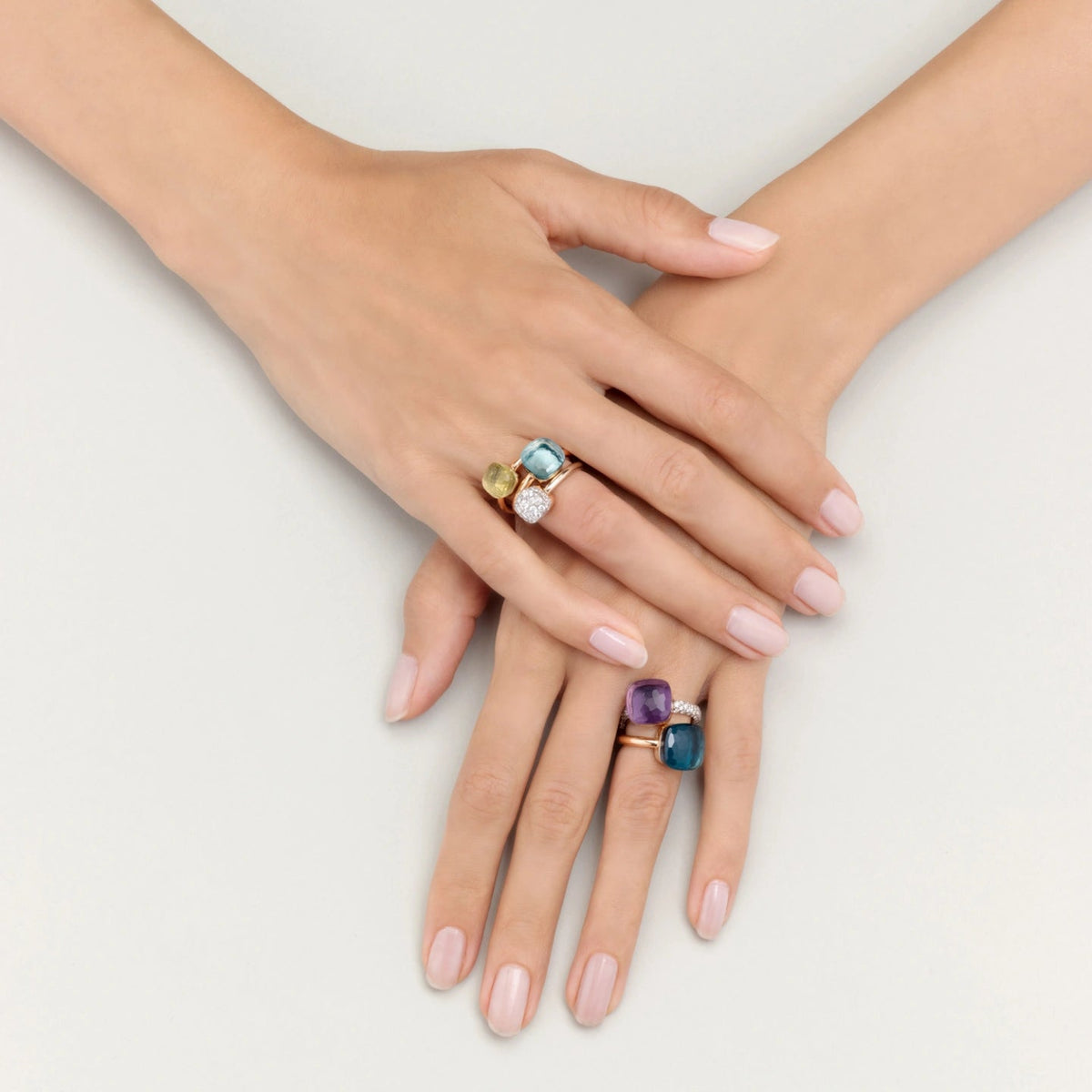 Pomellato Nudo Classic Blue Topaz Ring - Aurum Jewels