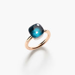 Pomellato Nudo Classic Ring London Blue Topaz - Aurum Jewels