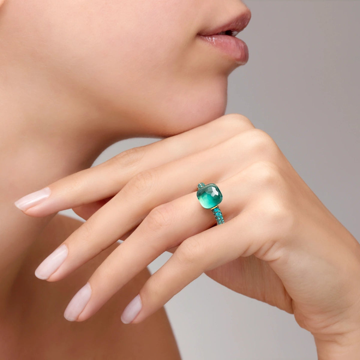 Pomellato Nudo Deep Blue Topaz Ring - Aurum Jewels