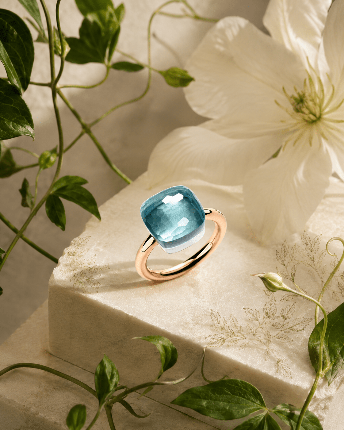 Pomellato Nudo Maxi Sky Blue Topaz Ring - Aurum Jewels