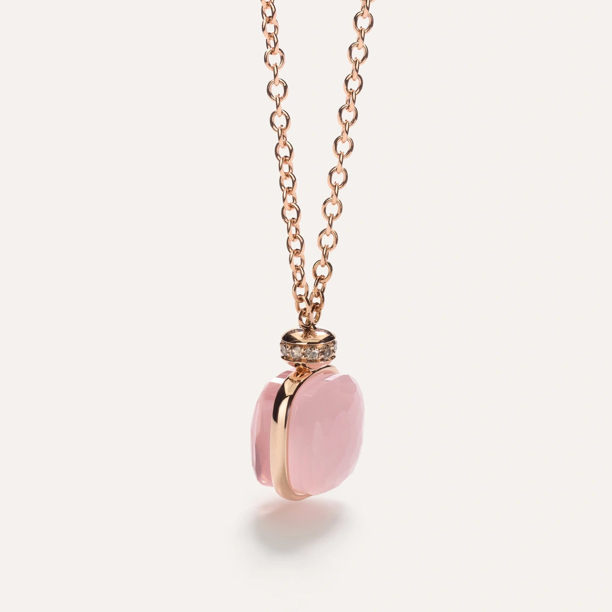 Pomellato Nudo Pendant with Rose Quartz - Aurum Jewels