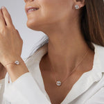 Pomellato Pom Pom Dot Mother Of Pearl & Diamond Pave Pendant - Aurum Jewels