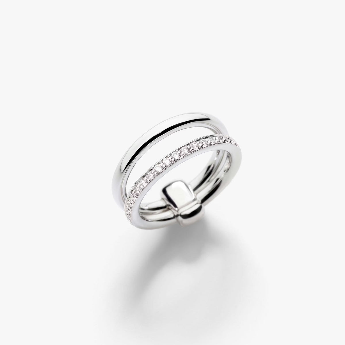 Pomellato Together 18ct White Gold & Diamond Ring - Aurum Jewels