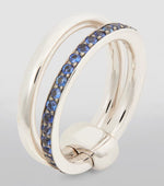 Pomellato ‘Together’ White Gold & Blue Sapphire Ring - Aurum Jewels