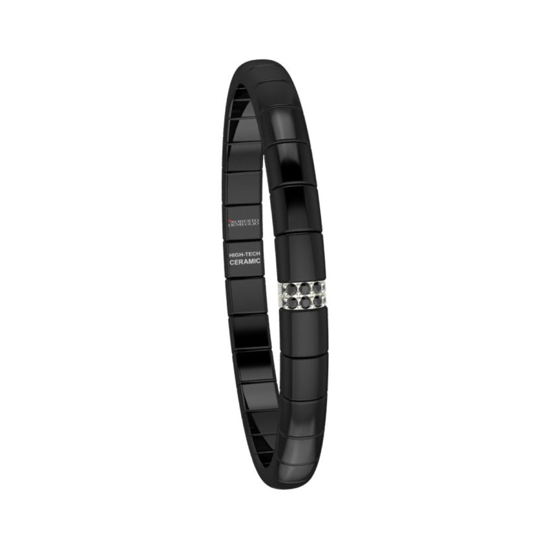 Roberto Demeglio Black Ceramic & Black Diamond Bracelet - Aurum Jewels