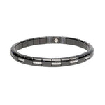Roberto Demeglio Black Ceramic Bracelet with Diamonds - Aurum Jewels