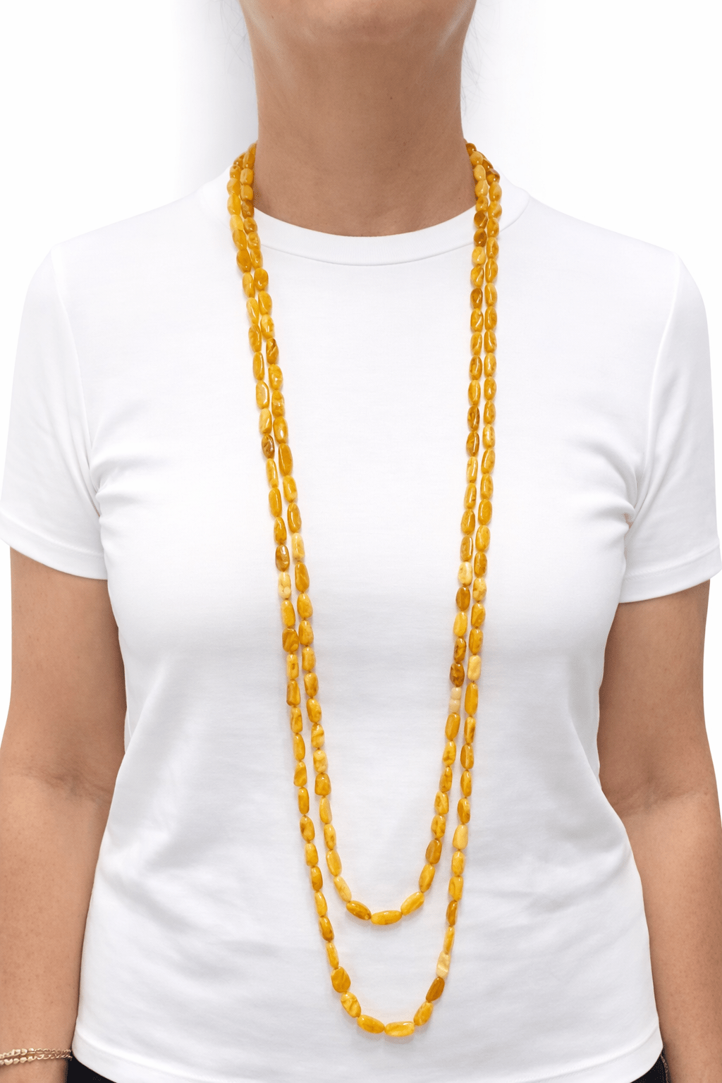 Set of Three Amber Bead Strands - Aurum Jewels