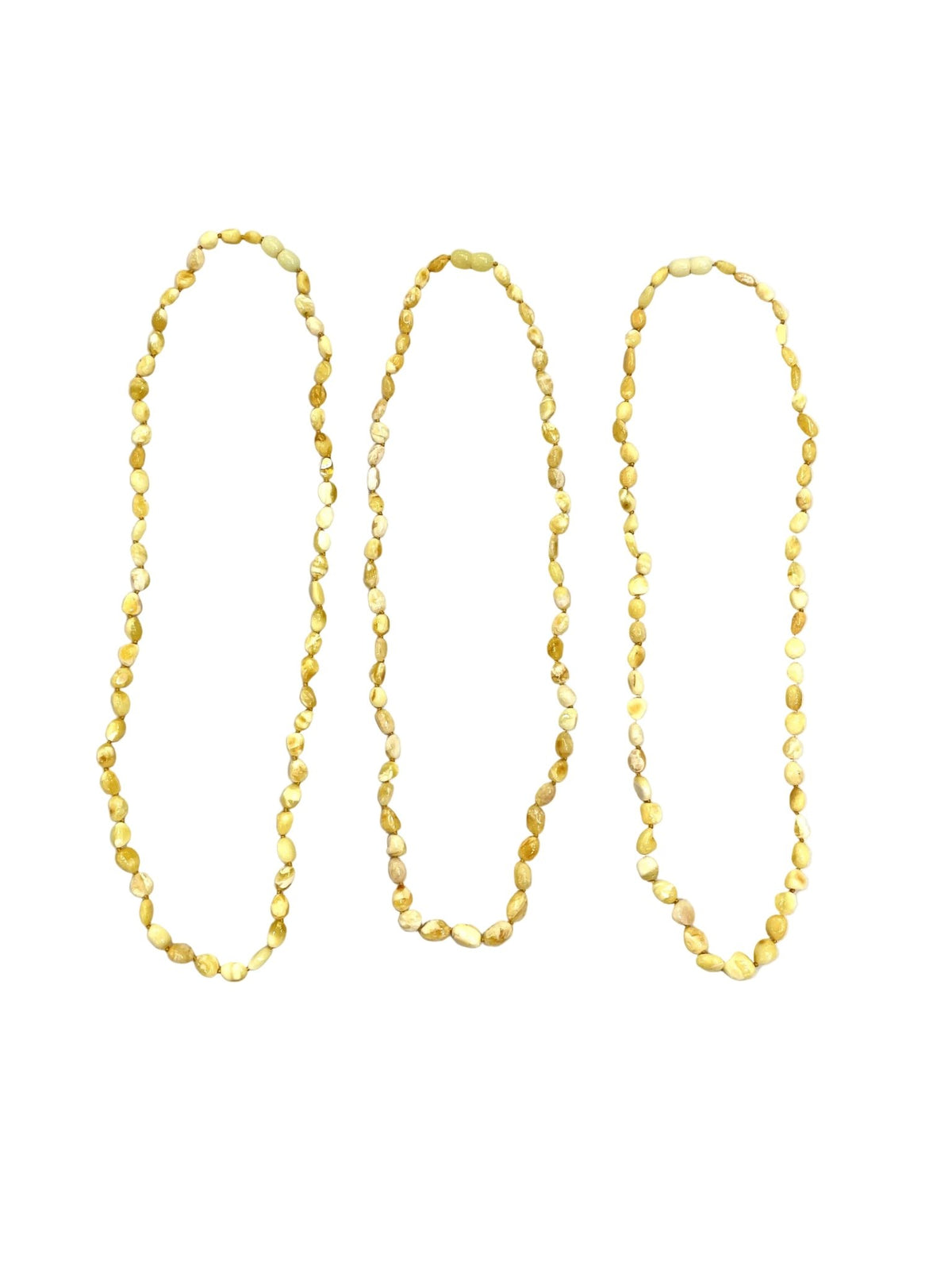 Set of Three Amber Bead ‘Teething’ Strands - Aurum Jewels