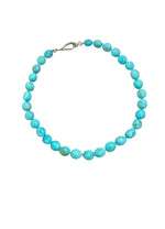Turquoise Gemstone Bead Necklace 45cm 10.2mm - 12.9mm - Aurum Jewels