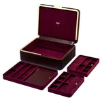 Wolf Bella Large Jewellery Box in Bordeaux - Aurum Jewels