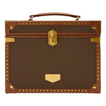 WOLF Ida Trunk Jewellery Box Khaki - Aurum Jewels
