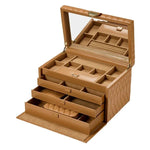 Wolf Lauren Large Jewellery Box Caramel - Aurum Jewels