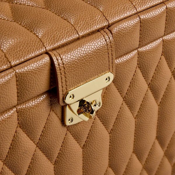 Wolf Lauren Large Jewellery Box Caramel - Aurum Jewels