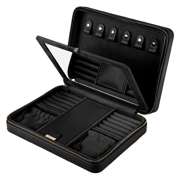 Wolf Lauren Large Zip Case Black - Aurum Jewels