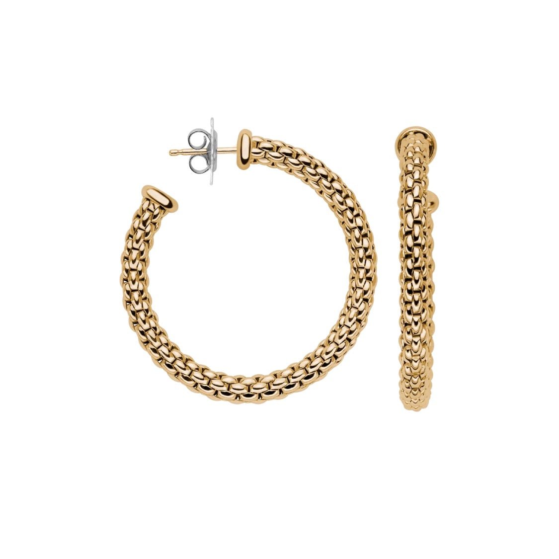 Yellow Gold Hoop Earrings - Aurum Jewels